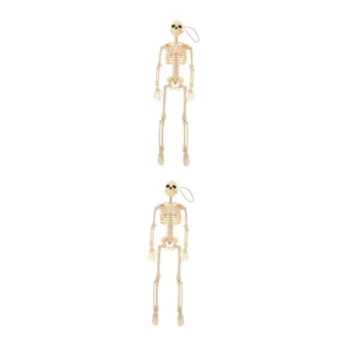 Ciieeo 2 Stck. Halloween-skelett Zombie Halloween -party Beängstigend Halloween-schädelskelett Simulation Gothic Halloween Wohnkultur Geist Von Halloween Figuren Klein Weiß Plastik von Ciieeo