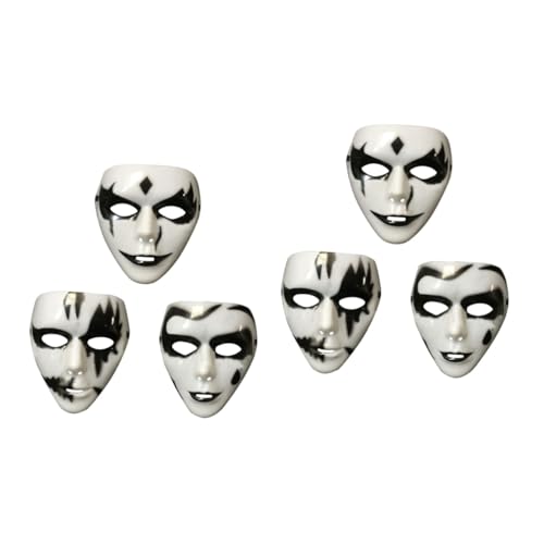 Ciieeo 2 Stück 3 Maske Für Die Party Cos-maske Leere Handgemalte Masken Karneval-maske Kabuki-masken Halloween-dekor Leere Kostümmasken Cosplay-masken Geistertanz Geistermaske Bilden von Ciieeo