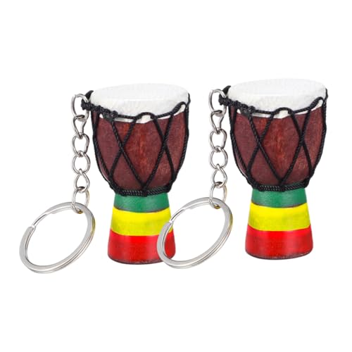 Ciieeo 2 Stück Afrikanischer Trommel Schlüsselanhänger Handgefertigtes Djembe Design Modischer Schlüsselring und Taschenanhänger Dekoratives für Reisen und Alltag Dunkel Ciieeo 2 Stück Afrikanischer Trommel Schlüsselanhänger Handgefertigtes Djembe Design Modischer Schlüsselring und Taschenanhänger Dekoratives für Reisen und Alltag Dunkel von Ciieeo