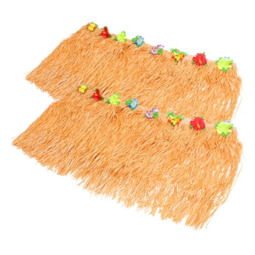 Ciieeo 2 Stück Hawaii Tischrock mit Quasten Dekorative Tischskirze für Partys Sommerfeiern und Strand Events Hochwertige und Stoffmaterialien für Hochzeiten und Cafés von Ciieeo