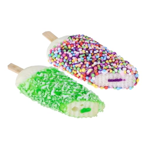 Ciieeo 2 Stück Künstliche Eiscreme Modelle Realistische Fake Popsicles für Party Dekoration Fotografie Requisiten Magnet von Ciieeo