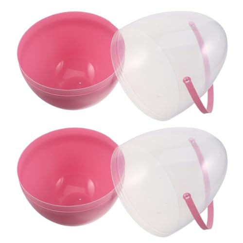 Ciieeo 2 Stück Ostereier befüllbare Osterbehälter Ostereibehälter Osterjagd- Osterei-Verzierung Osterkugel-Ornamente Riesen-Osterei aus Plastik pp Rosa Ciieeo 2 Stück Ostereier befüllbare Osterbehälter Ostereibehälter Osterjagd- Osterei-Verzierung Osterkugel-Ornamente Riesen-Osterei aus Plastik pp Rosa von Ciieeo