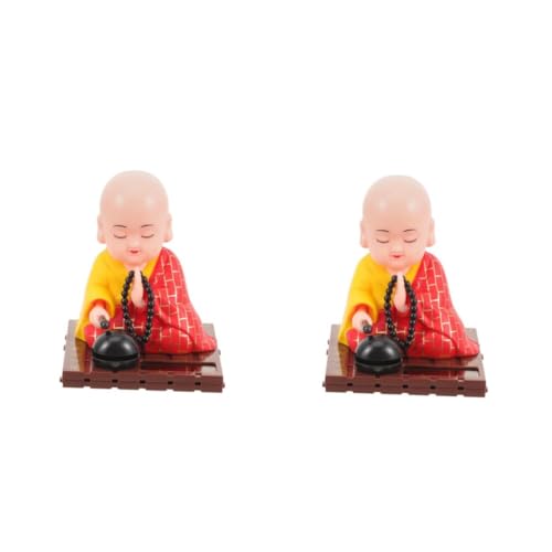 Ciieeo 2 Stück Solarbetriebene Nodding Head Monk Figurine Auto Armaturenbrett Deko Leicht Tragbare Buddhistische Statue mit Beweglichem Kopf Vivid Textur Für Büro Zuhause Auto Dekoration Ciieeo 2 Stück Solarbetriebene Nodding Head Monk Figurine Auto Armaturenbrett Deko Leicht Tragbare Buddhistische Statue mit Beweglichem Kopf Vivid Textur Für Büro Zuhause Auto Dekoration von Ciieeo