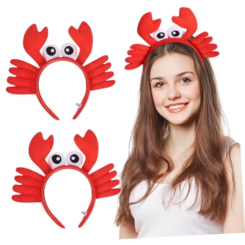 Ciieeo 2 Stück Teiliges Krabben Stirnband mit Großen Augen Lustiges Cosplay Party Accessoire Weiches Haarreif für Halloween Karneval Geburtstagsfeier und Festliche Kostüme Ciieeo 2 Stück Teiliges Krabben Stirnband mit Großen Augen Lustiges Cosplay Party Accessoire Weiches Haarreif für Halloween Karneval Geburtstagsfeier und Festliche Kostüme von Ciieeo