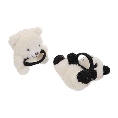 Ciieeo 2 Stück Teiliges Plüsch Panda Auto Niedliche Kawaii Bärenfigur als Auto Innenraum Zubehör Leichte Kompakte Panda Ornamente für Schalthebel und Rückspiegel Charmante Geschenkidee von Ciieeo