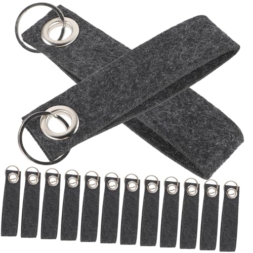 Ciieeo 20 Stück Filz Schlüsselanhänger zum DIY Basteln Personalisierbare Schlüsselanhänger in Dunkelgrau als für Freunde und Familie Kreative Bastelaccessoires Ciieeo 20 Stück Filz Schlüsselanhänger zum DIY Basteln Personalisierbare Schlüsselanhänger in Dunkelgrau als für Freunde und Familie Kreative Bastelaccessoires von Ciieeo