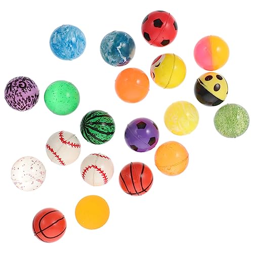 Ciieeo 20 Stück Hüpfender Ball Prallen Federnd Springen Für Hüpfbälle Farbige Springbälle Farbige Sprungbälle Hüpfen Mit Bällen Springbälle Gummi von Ciieeo