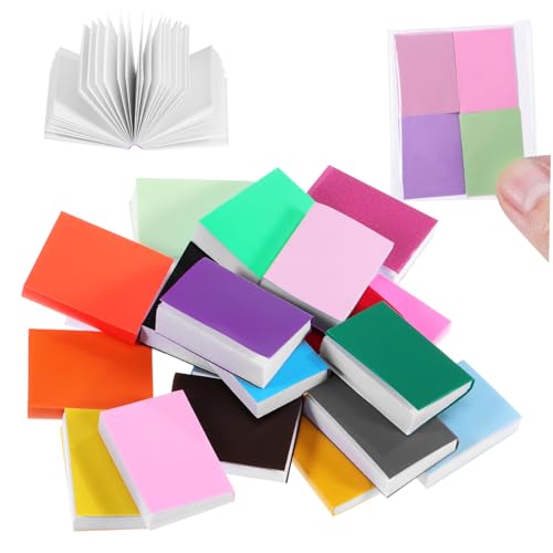 Ciieeo 20 Stück Mini Farbbücher Tiny House Decor Puppen Miniaturbücher Modelle Mini Buch Beschichtetes Papier von Ciieeo