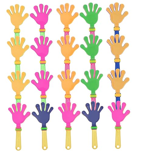 Ciieeo 20 Stück Party Handklatscher Bunte Kunststoff Klatschhände für Feste Geburtstagsfeiern Schulveranstaltungen Geräuschmacher Leicht und Handlich Zufällige Farbe Ciieeo 20 Stück Party Handklatscher Bunte Kunststoff Klatschhände für Feste Geburtstagsfeiern Schulveranstaltungen Geräuschmacher Leicht und Handlich Zufällige Farbe von Ciieeo