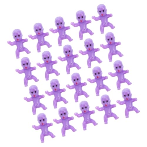 Ciieeo 20 Stück Teiliges Mini Figuren Langlebige Kunststoff Junge Mädchen Vielseitige Shower Partydekoration Eiswürfel Spiel Zubehör Kleine Puppenfiguren für Tisch und Tortendeko von Ciieeo