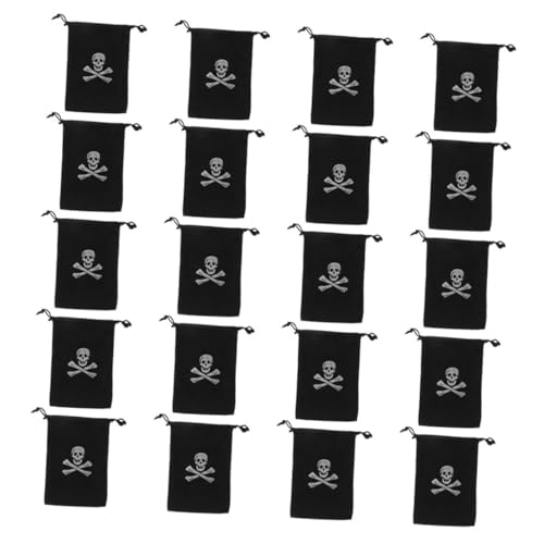 Ciieeo 24 Stücke Halloween Süßigkeiten Taschen Mit Piratenschädel-design Für Süßes Oder Saures Wiederverwendbare Geschenktüte von Ciieeo