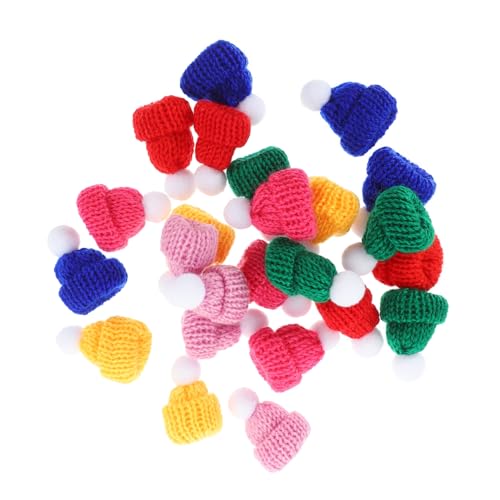 Ciieeo 24 Stück Mini Weihnachtsmützen DIY Bastelzubehör Farbige Strickmützen für Puppen und Flaschen Kreative Weihnachtsdekorationen aus Hochwertigem Wollmaterial Ciieeo 24 Stück Mini Weihnachtsmützen DIY Bastelzubehör Farbige Strickmützen für Puppen und Flaschen Kreative Weihnachtsdekorationen aus Hochwertigem Wollmaterial von Ciieeo