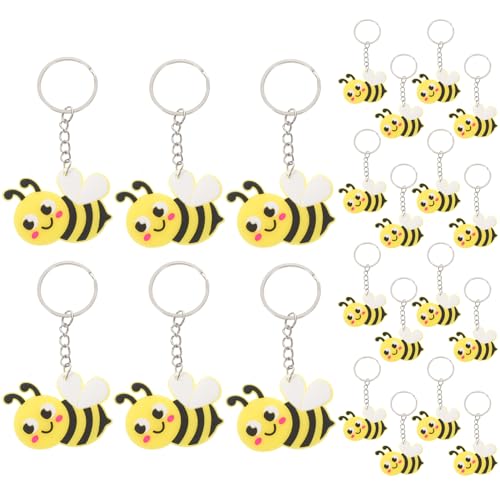 Ciieeo 24 Stück Süßer Cartoon Bienen Schlüsselanhänger Teiliges Kreatives Design Leicht und Tragbar als Geschenkanhänger für Taschen und Schlüssel Dekoration für Freunde und Familie Ciieeo 24 Stück Süßer Cartoon Bienen Schlüsselanhänger Teiliges Kreatives Design Leicht und Tragbar als Geschenkanhänger für Taschen und Schlüssel Dekoration für Freunde und Familie von Ciieeo