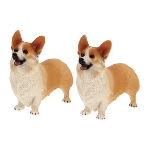 Ciieeo 2Stücke Kleines Corgi Modell Realistische Hundefigur aus Hochwertigem Material für Dekoration und Bildung Vielseitig Einsetzbar für Schlafzimmer und Kinderzimmer Ciieeo 2Stücke Kleines Corgi Modell Realistische Hundefigur aus Hochwertigem Material für Dekoration und Bildung Vielseitig Einsetzbar für Schlafzimmer und Kinderzimmer von Ciieeo