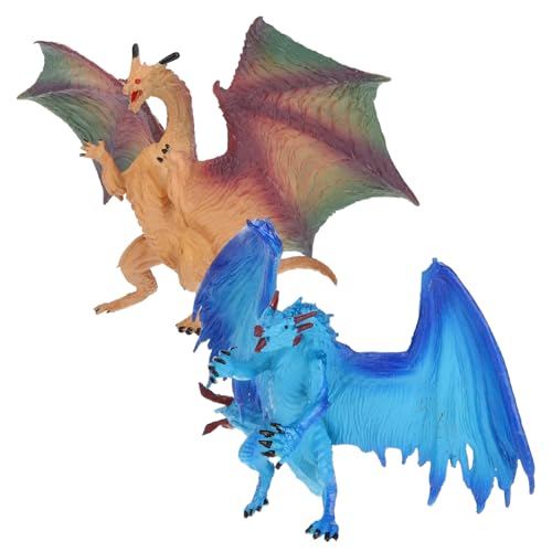 Ciieeo 2Stücke Mythologische Drachenfiguren Realistische Ornamente aus Sicherem Material für Kreatives Spiel und Heimdekoration für Drachenliebhaber Ciieeo 2Stücke Mythologische Drachenfiguren Realistische Ornamente aus Sicherem Material für Kreatives Spiel und Heimdekoration für Drachenliebhaber von Ciieeo