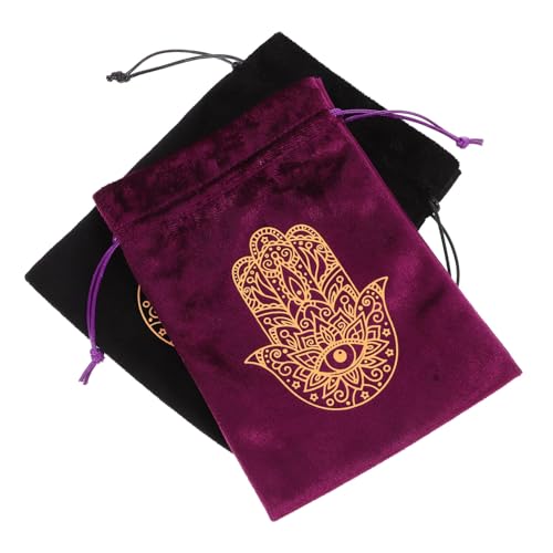 Ciieeo 2Stücke Tarotkarten Kordelzugbeutel Aufbewahrungstasche für Tarotkarten Design Langlebig für Enthusiasten und von Ciieeo