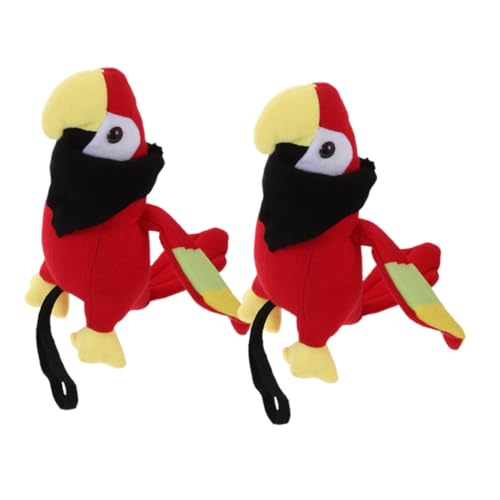 Ciieeo 2st Piratenpapagei Simulations-papagei-Ornamente Schulterpapagei Papagei Papagei Für Piratenkostüm Künstliche Papageienpuppe Ausgestopftes Vogelmodell Papagei-Modelle Plüsch von Ciieeo