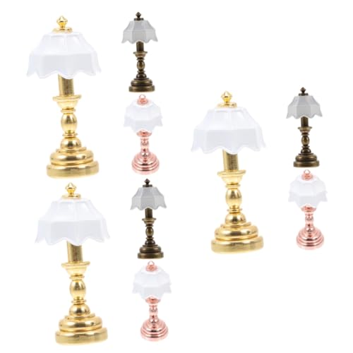 Ciieeo 3 Sätze Mini Tischlampe Modell Retro Tischleuchte Für Puppenhaus Dekoration Led Lampe Für Stilvolle Szenen Kinderzimmer Und Wohnbereichen 3 Stück * 3 von Ciieeo
