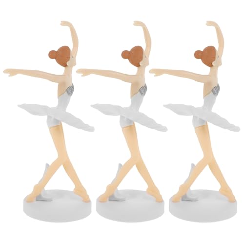Ciieeo 3 Stück Kuchendekorationspuppe Tortenaufsätze für Geburtstage Ornament Dekorationen für Mädchenfiguren Wunder Hochzeits-Cupcake-Topper Ballett Dekorationen PVC Weiß Ciieeo 3 Stück Kuchendekorationspuppe Tortenaufsätze für Geburtstage Ornament Dekorationen für Mädchenfiguren Wunder Hochzeits-Cupcake-Topper Ballett Dekorationen PVC Weiß von Ciieeo