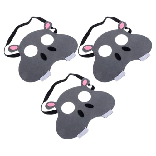 Ciieeo 3 Stück Tiermasken aus Vliesstoff, lustige Tierparty-Masken, Cartoon-Tiermasken für Kinder, Mehrfarbig, 18 x 13 cm Ciieeo 3 Stück Tiermasken aus Vliesstoff, lustige Tierparty-Masken, Cartoon-Tiermasken für Kinder, Mehrfarbig, 18 x 13 cm von Ciieeo
