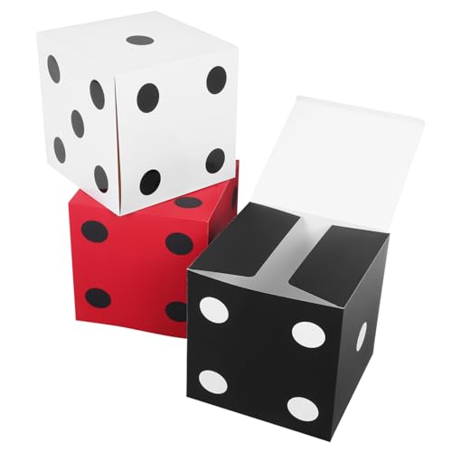 Ciieeo 3 Stück Würfel-Box Riesenereignis Würfel Prom Würfeldekorationen große Würfelboxen Papierpokerboxen Würfel bevorzugen Kisten Vegas-Partydekorationen Ciieeo 3 Stück Würfel-Box Riesenereignis Würfel Prom Würfeldekorationen große Würfelboxen Papierpokerboxen Würfel bevorzugen Kisten Vegas-Partydekorationen von Ciieeo