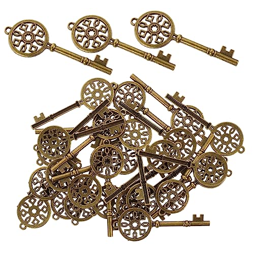 Ciieeo 30 Stück Vintage Schlüssel Anhänger DIY Schmuck Zubehör aus Legierung für Hochzeiten Partys und Details und Langlebige Verarbeitung für Kreative Projekte Ciieeo 30 Stück Vintage Schlüssel Anhänger DIY Schmuck Zubehör aus Legierung für Hochzeiten Partys und Details und Langlebige Verarbeitung für Kreative Projekte von Ciieeo