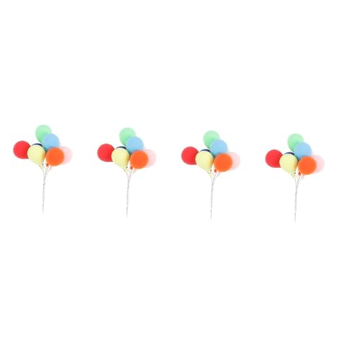 Ciieeo 32 Stk Mini-Luftballons aus Ton Dekorationen für Ballonkuchen Mini- Spielzeuge Ornament Mikro-Landschaftsdekor Mini-Tonballon schmücken Handbuch Puppenhaus Zubehör Zylinder von Ciieeo