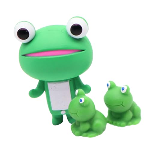 Ciieeo Puppenhaus-Frosch-dekore 3 Stück Widerstandsfähige Mini-frösche Frosch-Garten- Miniatur-Tiere Für Die Anzeige Von Harz-Ornamenten von Ciieeo