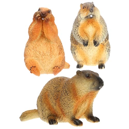 Ciieeo 3Stücke Figuren Realistische Simulation Tiermodelle für Tischdekoration und Lernspielzeug Geeignet für Kinderzimmer und Wohnraumgestaltung von Ciieeo
