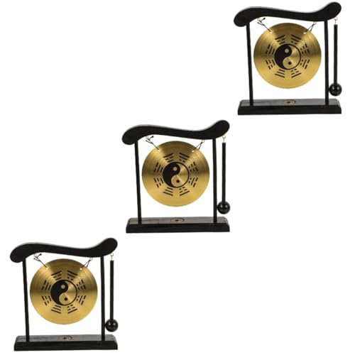 Ciieeo Haushaltsdekoration 3st Gong-verzierung Dekor Für Zu Hause Einzigartige Gongverzierung Gongs Für Den Meditationstisch Desktop-gong Desktop-tischgong Schreibtisch Zubehör von Ciieeo