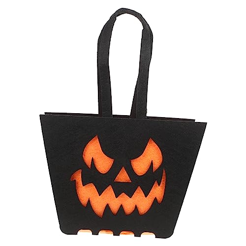 Ciieeo 3st Halloween-süßigkeitsbeutel Halloween-einkaufstasche Halloween-tags Für Goodie-bags Halloween-süßigkeitshalter Halloween-taschen Geschenkbeutel Klein Snack-tasche Vlies Kind von Ciieeo