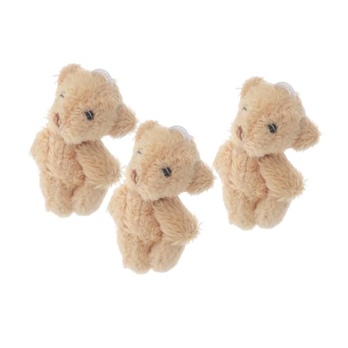 Ciieeo 3stücke Teiliges Miniature Bären Figuren Aus Plüsch Niedliche Dekoration Für Puppenhaus DIY Bastelprojekte Und Realistische Details von Ciieeo