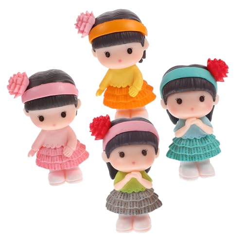 Ciieeo 4 Stück PVC-figurenpuppen Leicht Und Für Geburtstagskuchen- Und Heimdekoration von Ciieeo