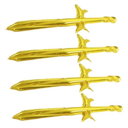 Ciieeo 4 Stück Teiliges Aufblasbare Piratensäbel aus Aluminiumfolie Leichtes Kinderspielzeug für Piraten Cosplay Kostümzubehör für Geburtstag Themenparty Halloween und Poolparty Ciieeo 4 Stück Teiliges Aufblasbare Piratensäbel aus Aluminiumfolie Leichtes Kinderspielzeug für Piraten Cosplay Kostümzubehör für Geburtstag Themenparty Halloween und Poolparty von Ciieeo