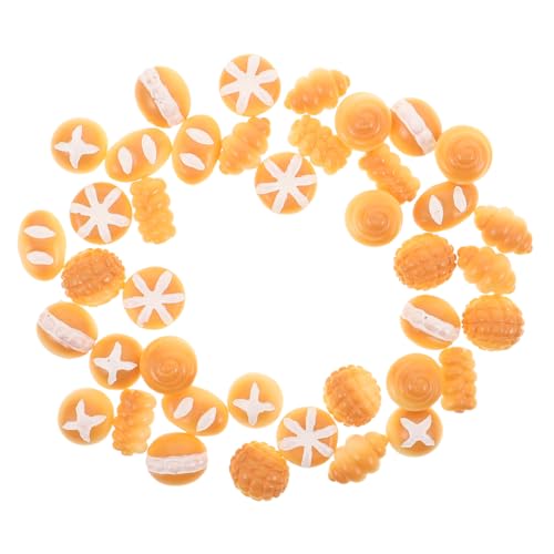Ciieeo 40 Stück Teiliges Miniatur Brot Realistische Künstliche Brotscheiben Detailgetreue Mini Deko für Puppenhäuser DIY Basteln Micro Landschaften Vielseitige Bäckerei Accessoires von Ciieeo