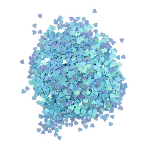 Ciieeo Herz Nagel Pailletten Nagel Spiegel Effekt 5 Sets Nail Art Pailletten Nail Art Dekoration Maniküre Dekore von Ciieeo