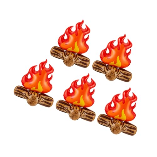 Ciieeo 5 Stück Aufblasbares falsches falsches für den Innenbereich aufblasbares Fake Campfire Flamme groß Gefälschte Protokolle für PVC Ciieeo 5 Stück Aufblasbares falsches falsches für den Innenbereich aufblasbares Fake Campfire Flamme groß Gefälschte Protokolle für PVC von Ciieeo
