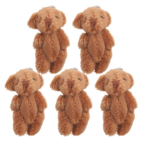 Ciieeo 5 Stück Mini-Kuscheltiere Masse Bär Schlüsselanhänger Minibären aus Plüsch Taschenbär Partygeschenke tragen Schlüsselanhänger Bär Stofftier Bär ausgestopfter Bär Kaffee Ciieeo 5 Stück Mini-Kuscheltiere Masse Bär Schlüsselanhänger Minibären aus Plüsch Taschenbär Partygeschenke tragen Schlüsselanhänger Bär Stofftier Bär ausgestopfter Bär Kaffee von Ciieeo