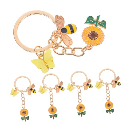 Ciieeo 5 Stück Sonnenblumenschlüsselring Tierbeutelzubehör Kleine Blumen-emaille-anhänger Bienen-inspirierte Schlüsselbund Bienenanhänger Aus Legierung Süßer Tieranhänger Zinklegierung Ciieeo 5 Stück Sonnenblumenschlüsselring Tierbeutelzubehör Kleine Blumen-emaille-anhänger Bienen-inspirierte Schlüsselbund Bienenanhänger Aus Legierung Süßer Tieranhänger Zinklegierung von Ciieeo