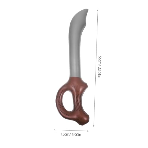 Ciieeo 5 Stück Teiliges Aufblasbares Piratenschwert Piraten Partyzubehör für Kindergeburtstag Halloween Kostümaccessoire Leicht zu Greifen Piraten Cosplay von Ciieeo