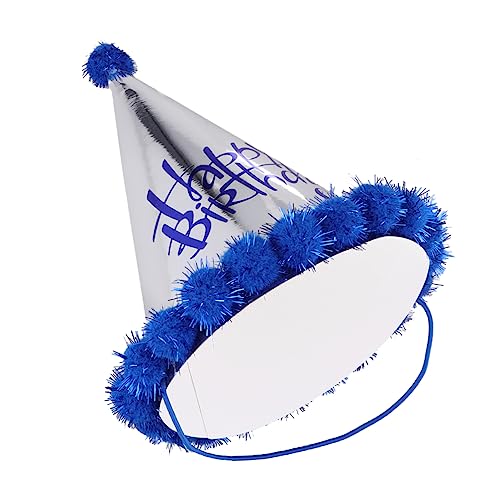 Ciieeo 5st Bommelmütze Alles Zum Geburtstag Papierhut Kegelhut Aus Glitzerpapier Kinder-tiara Partyhüte Für Kinder Geburtstagshut Partykegelhüte Baby Mini Kleidung von Ciieeo