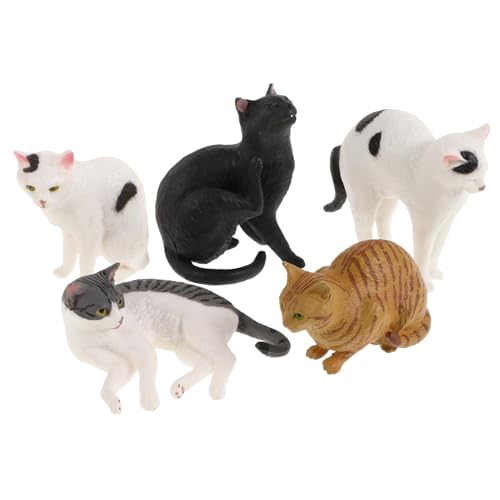 Ciieeo 5Stücke Realistische Katzenfiguren Niedliche Katzenmodelle für Lernspielzeug und Dekoration Vielseitig Einsetzbar für Kreative Aktivitäten und Tierische Ciieeo 5Stücke Realistische Katzenfiguren Niedliche Katzenmodelle für Lernspielzeug und Dekoration Vielseitig Einsetzbar für Kreative Aktivitäten und Tierische von Ciieeo