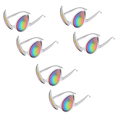 Ciieeo 6 Stk Make-up-Brille faschingsbrille karnevalsbrille partyglasses lustig Rave-Brille sonnenbrille Gläser Brillen für Maskerade Kostüm Brille bilden Antenne Rock Zubehör Kleidung von Ciieeo