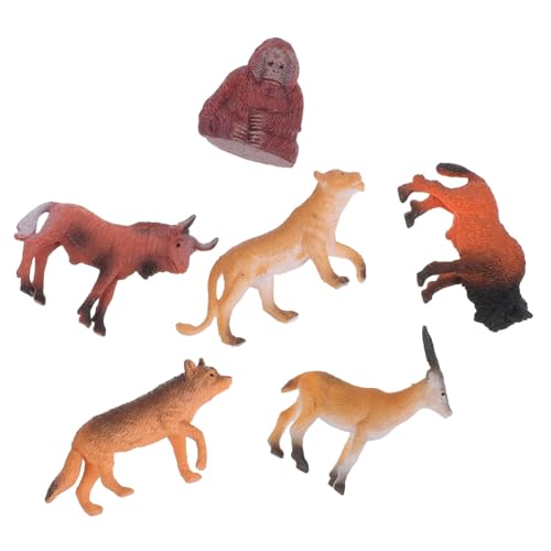 Ciieeo 6 Stück Afrikanische Tiermodelle Mini-Wildtier Miniatur-Tierfiguren Bison- Wilde Tierfiguren kleine Tierfiguren Spielzeugtiere künstliches Tier Mini -Tierfiguren Harz Ciieeo 6 Stück Afrikanische Tiermodelle Mini-Wildtier Miniatur-Tierfiguren Bison- Wilde Tierfiguren kleine Tierfiguren Spielzeugtiere künstliches Tier Mini -Tierfiguren Harz von Ciieeo
