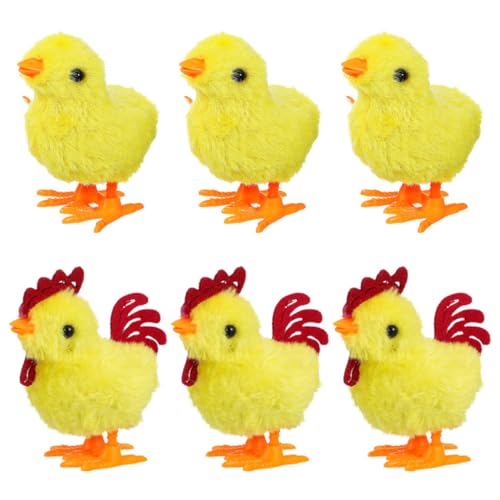 Ciieeo 6 Stück Auf dem Uhrwerk Küken Aufziehspielzeuge Hühnerspielzeug für Mädchen Ostern Tierspielzeug Gastgeschenke für Ostern Aufziehspielzeug Huhn Simulationshuhn Plüsch Gelb Ciieeo 6 Stück Auf dem Uhrwerk Küken Aufziehspielzeuge Hühnerspielzeug für Mädchen Ostern Tierspielzeug Gastgeschenke für Ostern Aufziehspielzeug Huhn Simulationshuhn Plüsch Gelb von Ciieeo