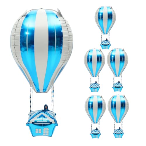 Ciieeo 6 Stück Heißluftballon Dekoration Helium Folienballons Helium Dekoballon Heißluftballon Klassenzimmer Dekoration Heißluftballon Förmige Ballons Aluminiumfolie Himmelblau Ciieeo 6 Stück Heißluftballon Dekoration Helium Folienballons Helium Dekoballon Heißluftballon Klassenzimmer Dekoration Heißluftballon Förmige Ballons Aluminiumfolie Himmelblau von Ciieeo