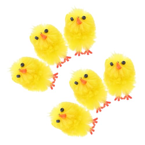 Ciieeo 6 Stück Teiliges Dekorative aus Hochwertigem Kunststoff Langlebig und Modisch als Frühlings und Tischdekoration für Ostern Party und Heimverschönerung von Ciieeo