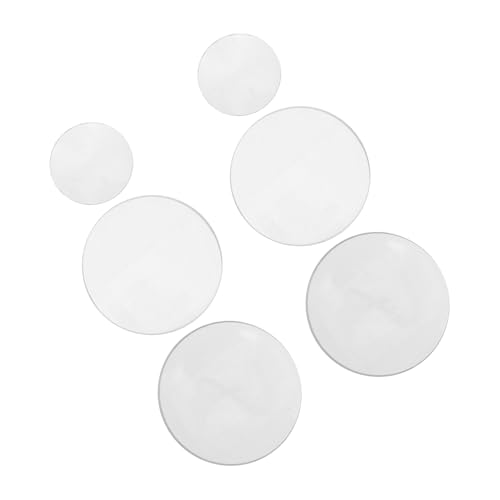 Ciieeo 6 Stück Teiliges Doppelt konvexe Glaslinsen Durchmesser mit Brennweiten für Optische Experimente im Labor und Demonstrationen von Ciieeo