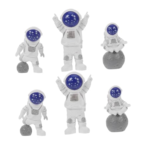 Ciieeo 6 Stück Teiliges Mini Astronaut Resin Cake Topper Wiederverwendbare Weltraum-dekoration für Jungen Vielseitige Raumfahrer Figuren für Geburtstagstorten und Desktop Ornamente Ciieeo 6 Stück Teiliges Mini Astronaut Resin Cake Topper Wiederverwendbare Weltraum-dekoration für Jungen Vielseitige Raumfahrer Figuren für Geburtstagstorten und Desktop Ornamente von Ciieeo