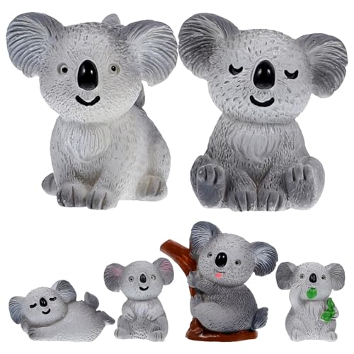 Ciieeo 6St Figur Miniaturfrösche Miniatur-Koala-Modell Miniaturenten Feengarten-Tierornament autodeko Auto Dekoration gartendekoration car Decor Desktop-Ornament Tierdekor Mini-Koala Harz Ciieeo 6St Figur Miniaturfrösche Miniatur-Koala-Modell Miniaturenten Feengarten-Tierornament autodeko Auto Dekoration gartendekoration car Decor Desktop-Ornament Tierdekor Mini-Koala Harz von Ciieeo